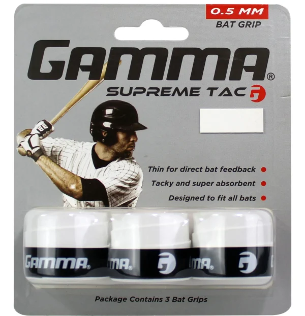 Gamma Supreme Tac Grip Bat Beisbol/Softbol WH