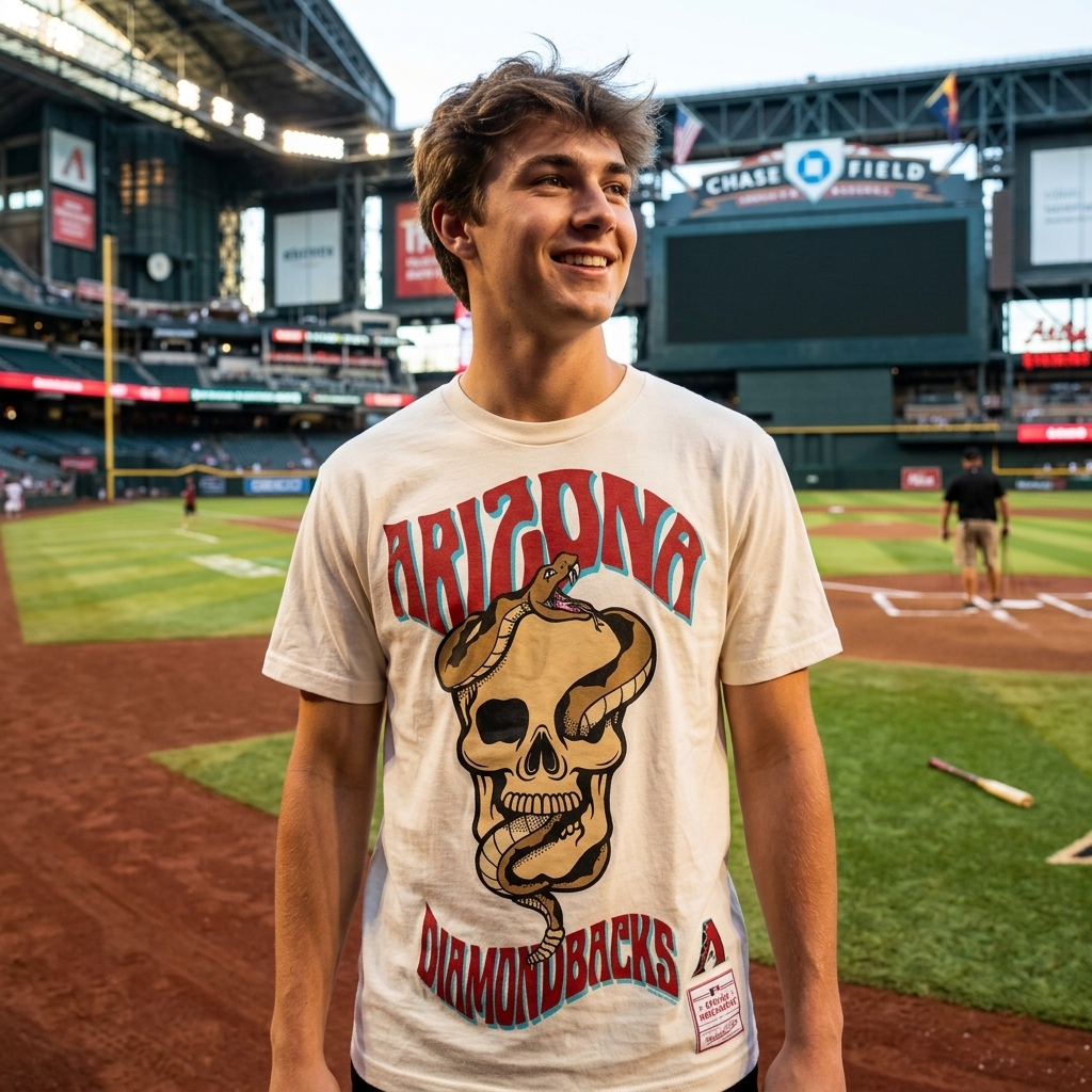 Mitchelle & Ness MLB Arizona Diamondbacks playera casual - Imagen 2