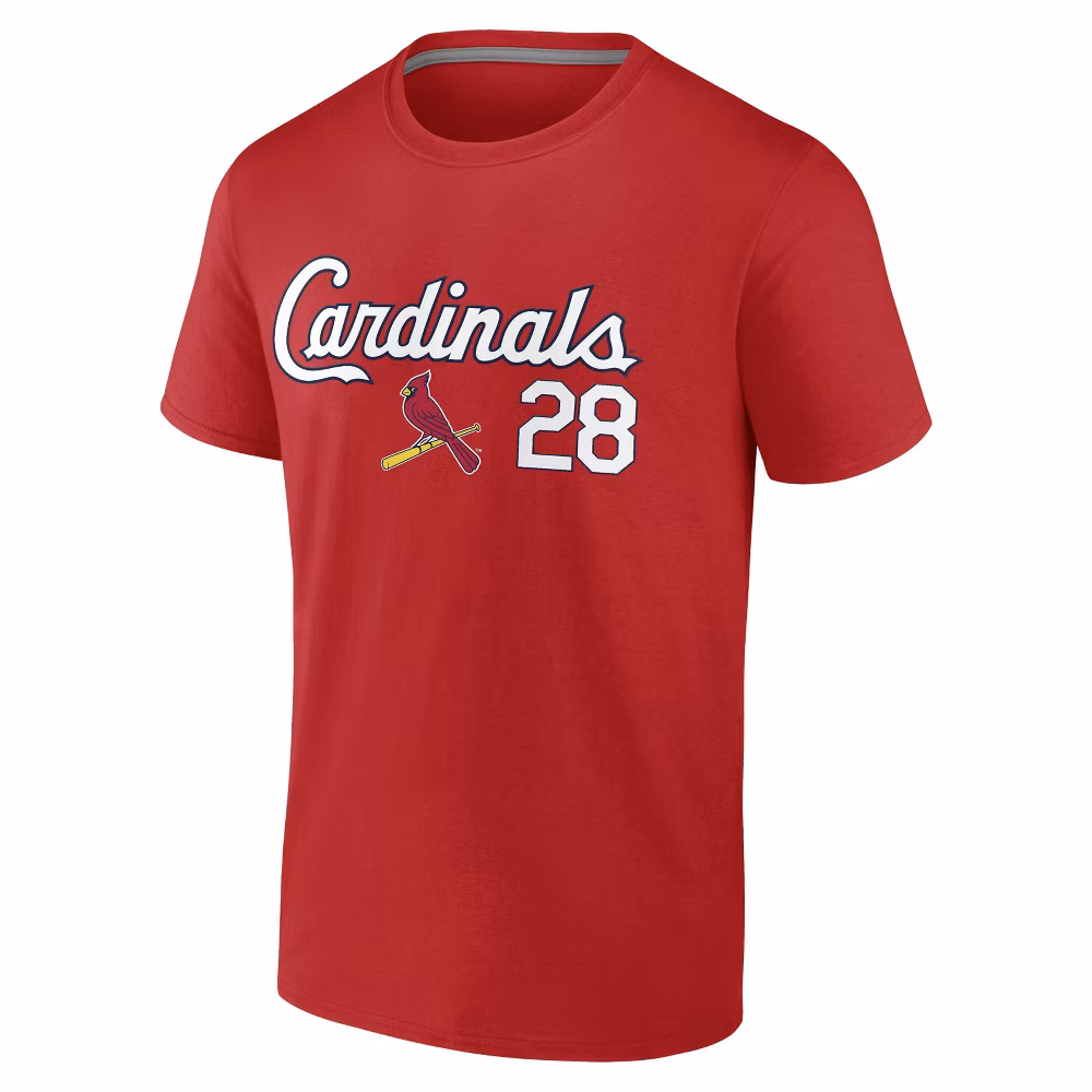 Majestic MLB St. Louis Cardinals Nolan Arenado 28 Playera - Imagen 2